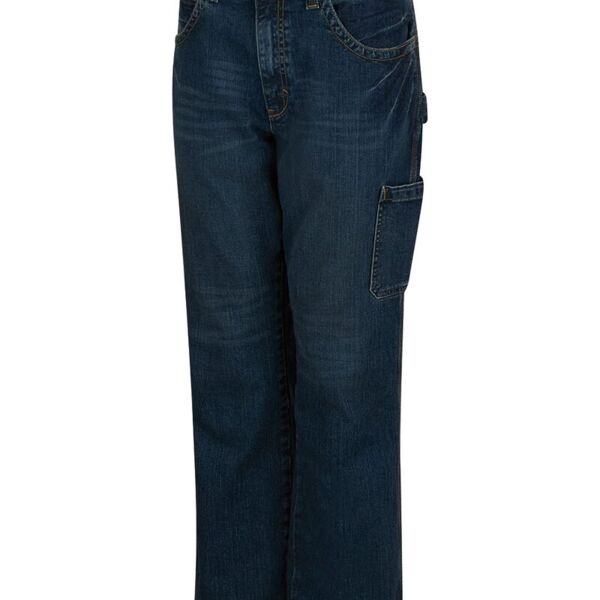 Men's Extended Sizes Stretch Denim Dungaree Jeans Thumbnail